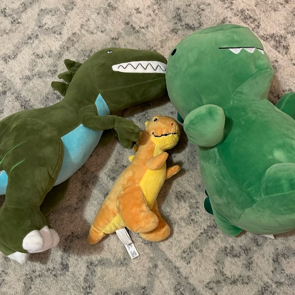 Dinosaur stuffies